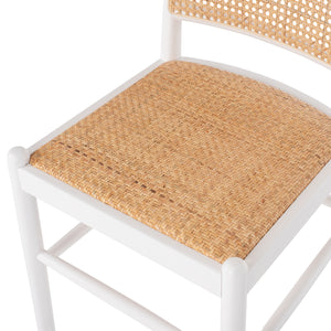 ΚΑΡΕΚΛΑ ΑΠΟ ΟΞΙΑ ΣΕ ΛΕΥΚΟ-RATTAN ΜΠΕΖ HM9407.03 43x50x87Yεκ. - Pakobazaar