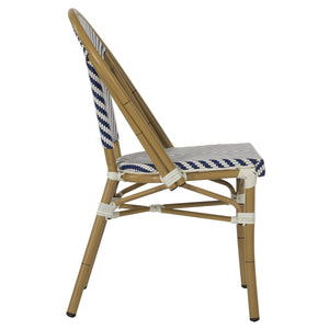 ΚΑΡΕΚΛΑ BAMBOO LOOK ΜΠΛΕ-ΛΕΥΚΟ HM5860.02 46x56x88Y εκ. - Pakobazaar