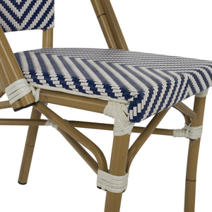 ΚΑΡΕΚΛΑ BAMBOO LOOK ΜΠΛΕ-ΛΕΥΚΟ HM5860.02 46x56x88Y εκ. - Pakobazaar