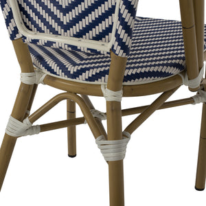 ΚΑΡΕΚΛΑ BAMBOO LOOK ΜΠΛΕ-ΛΕΥΚΟ HM5860.02 46x56x88Y εκ. - Pakobazaar