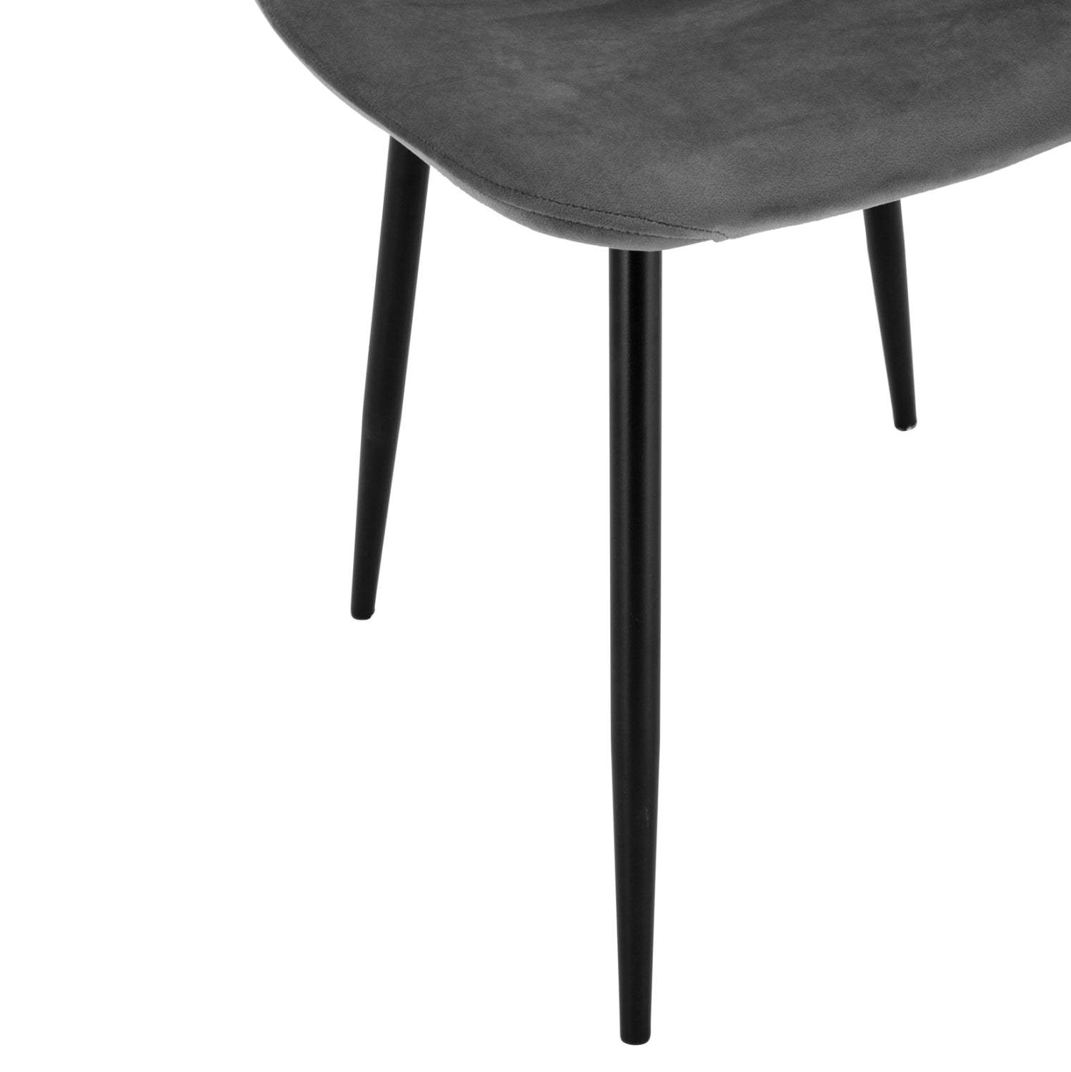 ΚΑΡΕΚΛΑ LEONARDO ΒΕΛΟΥΔΟ ΓΚΡΙ ΜΕ ΜΕΤΑΛΛΙΚΑ ΠΟΔΙΑ 45x53x85Υ εκ. HM00100.01 - Pakobazaar