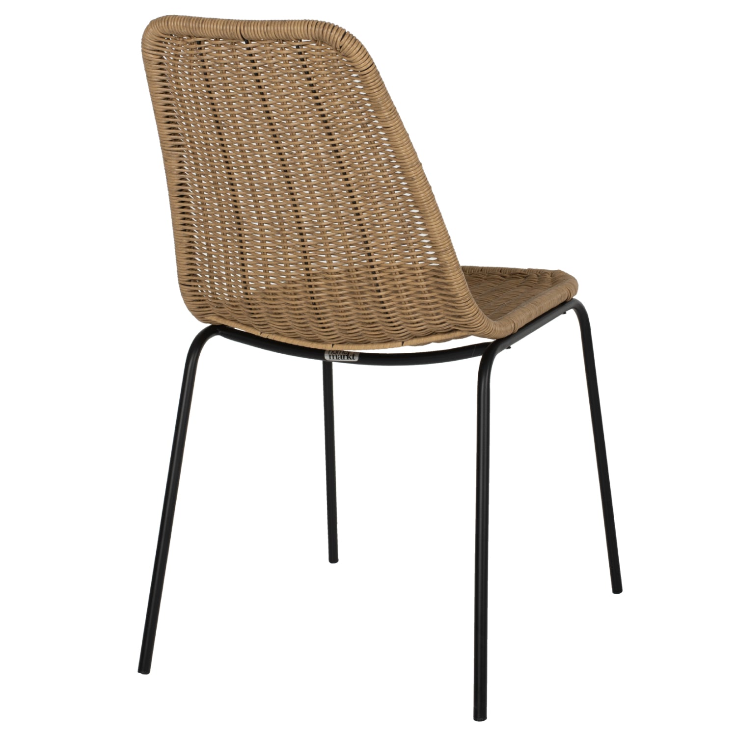 ΚΑΡΕΚΛΑ ΕΠΑΓΓΕΛΜΑΤΙΚΗ HM5867.01 ΜΕΤΑΛΛΟ ΜΑΥΡΟ ΜΕ RATTAN ΦΥΣΙΚΟ 43.5x63x82Υεκ. - Pakobazaar