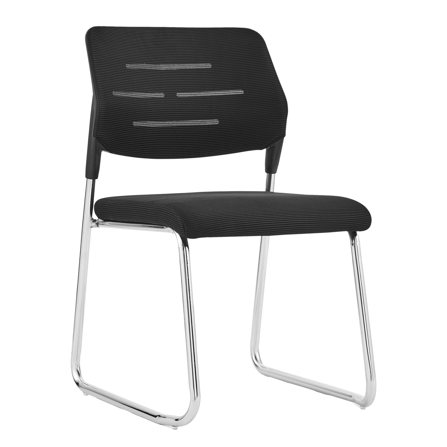 ΚΑΡΕΚΛΑ ΕΠΙΣΚΕΠΤΗ TRABBEL HM1211.01 MESH ΥΦΑΣΜΑ ΜΑΥΡΟ-ΜΕΤΑΛΛΙΚΑ ΠΟΔΙΑ 49x59x82Υεκ - Pakobazaar