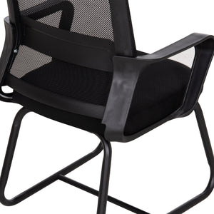 ΚΑΡΕΚΛΑ ΕΠΙΣΚΕΠΤΗ CASTER HM1228.01 PP--MESH--ΜΕΤΑΛΛΟ ΜΑΥΡΟ 46x52x94Υεκ - Pakobazaar