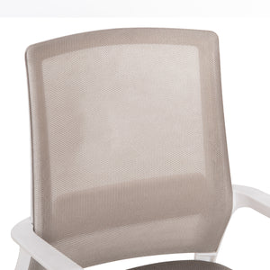 ΚΑΡΕΚΛΑ ΕΠΙΣΚΕΠΤΗ CASTER HM1228.02 ΛΕΥΚΟ ΜΕΤΑΛΛΟ/PP--ΑΝΟΙΧΤΟ ΓΚΡΙ MESH 58x56x93Υεκ - Pakobazaar