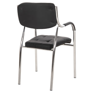 ΚΑΡΕΚΛΑ ΕΠΙΣΚΕΠΤΟΥ OBERON HM1018.01 ΜΑΥΡΟ PU 51x52x86Υ εκ. - Pakobazaar