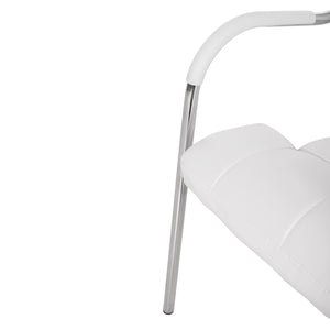 ΚΑΡΕΚΛΑ ΓΡΑΦΕΙΟΥ ΕΠΙΣΚΕΠΤΟΥ OBERON HM1018.02 ΑΣΠΡΟ PU 51x52x88Yεκ. - Pakobazaar