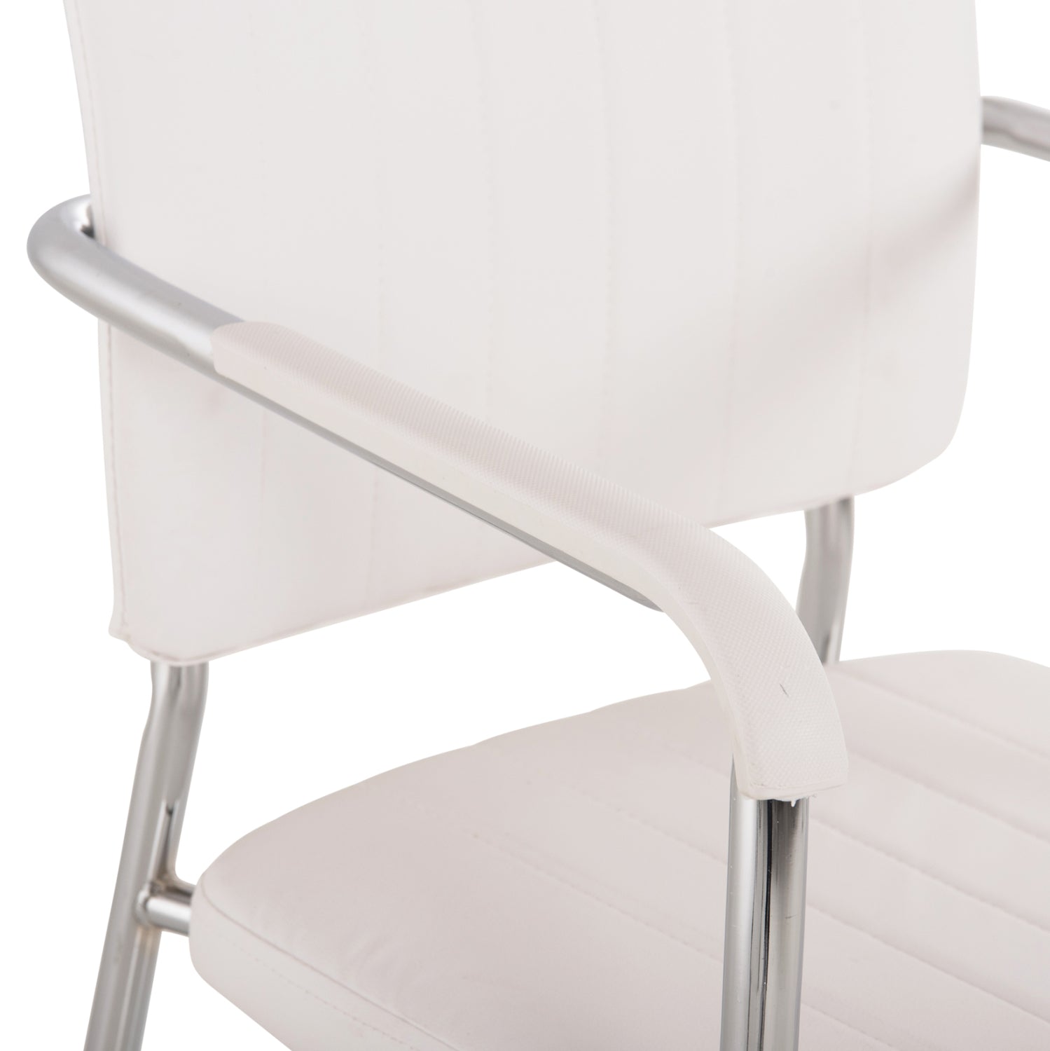 ΚΑΡΕΚΛΑ QUESTA ΜΕ ΜΠΡΑΤΣΑ HM1070.02 ΛΕΥΚΗ 56,5x59x85 cm - Pakobazaar