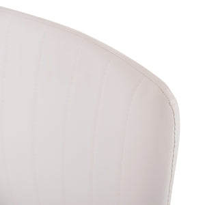 ΚΑΡΕΚΛΑ QUESTA ΜΕ ΜΠΡΑΤΣΑ HM1070.02 ΛΕΥΚΗ 56,5x59x85 cm - Pakobazaar