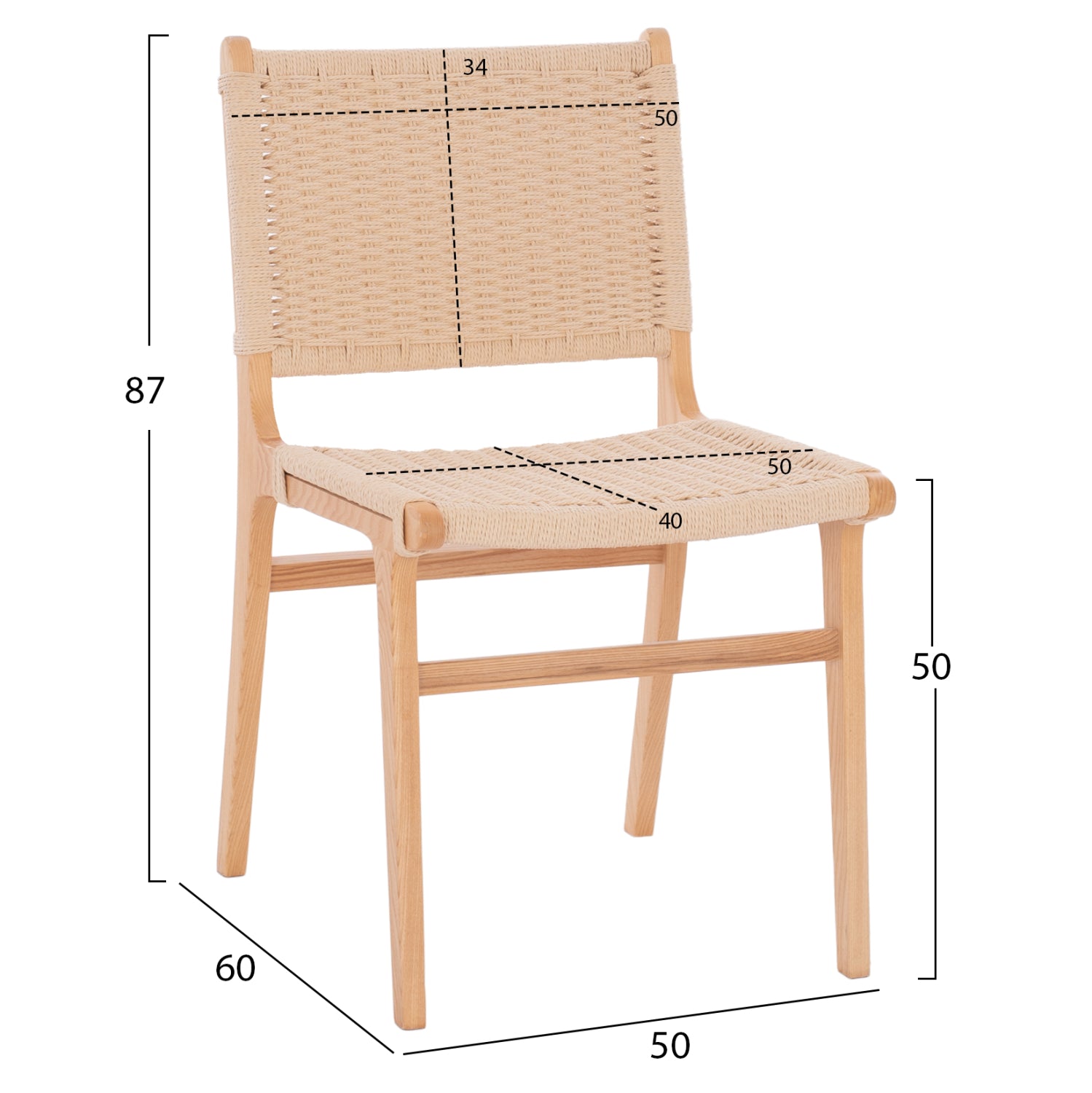 ΚΑΡΕΚΛΑ IGNACIO RUBBERWOOD ΣΧΟΙΝΙ ΦΥΣΙΚΟ HM9330.01 50X60X87Υεκ. - Pakobazaar