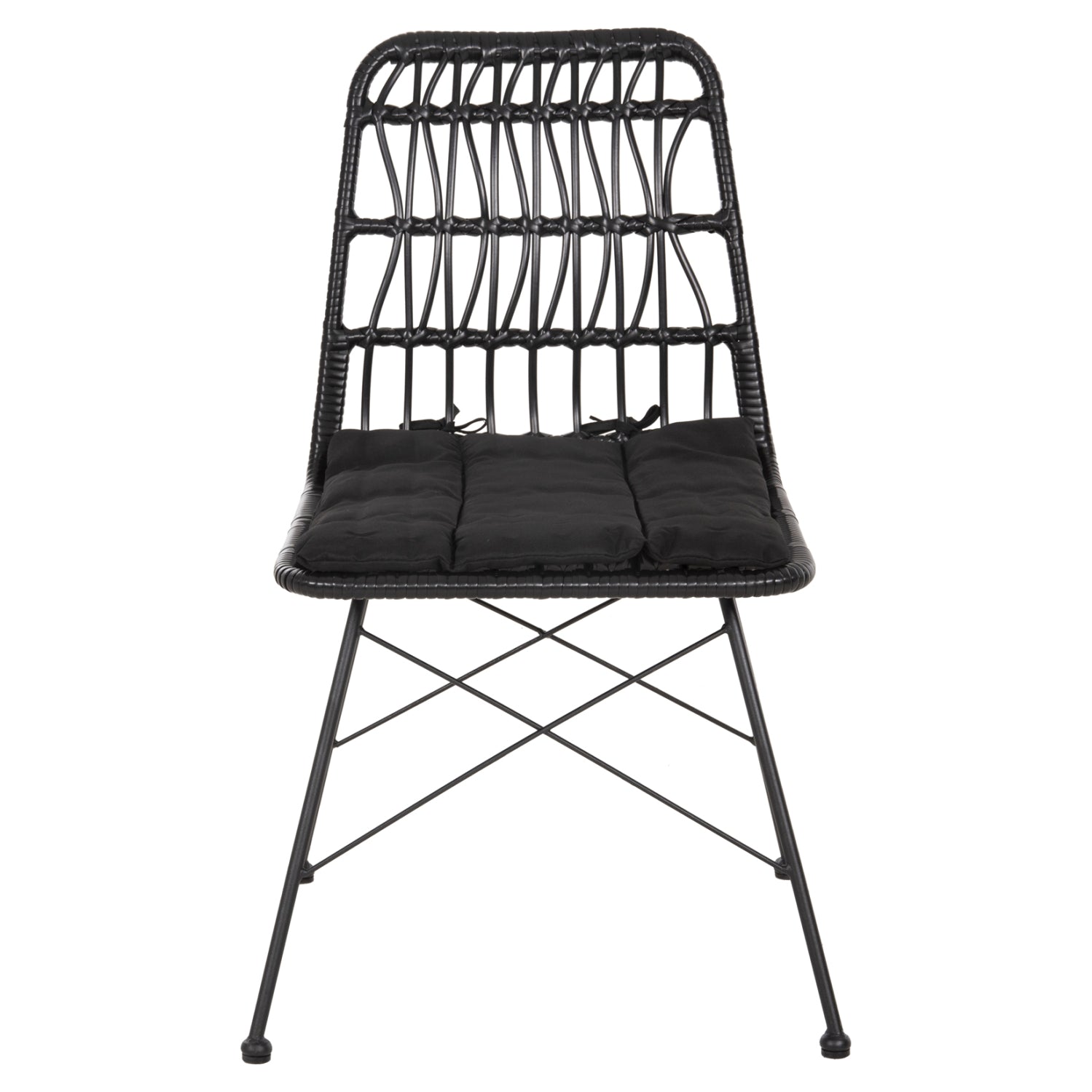 ΚΑΡΕΚΛΑ ΕΞ.ΧΩΡΟΥ ALLEGRA HM5453.12 ΜΕΤΑΛΛΟ-ΜΑΞΙΛΑΡΙ-WICKER ΜΑΥΡΟ 52x52x83,5Yεκ. - Pakobazaar