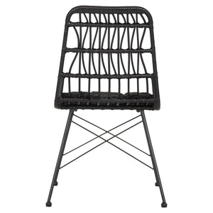 ΚΑΡΕΚΛΑ ΕΞ.ΧΩΡΟΥ ALLEGRA HM5453.12 ΜΕΤΑΛΛΟ-ΜΑΞΙΛΑΡΙ-WICKER ΜΑΥΡΟ 52x52x83,5Yεκ. - Pakobazaar