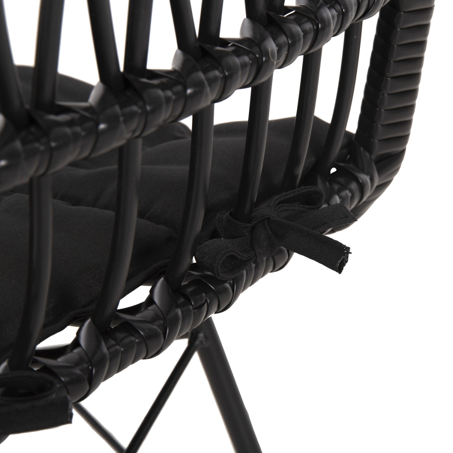 ΚΑΡΕΚΛΑ ΕΞ.ΧΩΡΟΥ ALLEGRA HM5453.12 ΜΕΤΑΛΛΟ-ΜΑΞΙΛΑΡΙ-WICKER ΜΑΥΡΟ 52x52x83,5Yεκ. - Pakobazaar