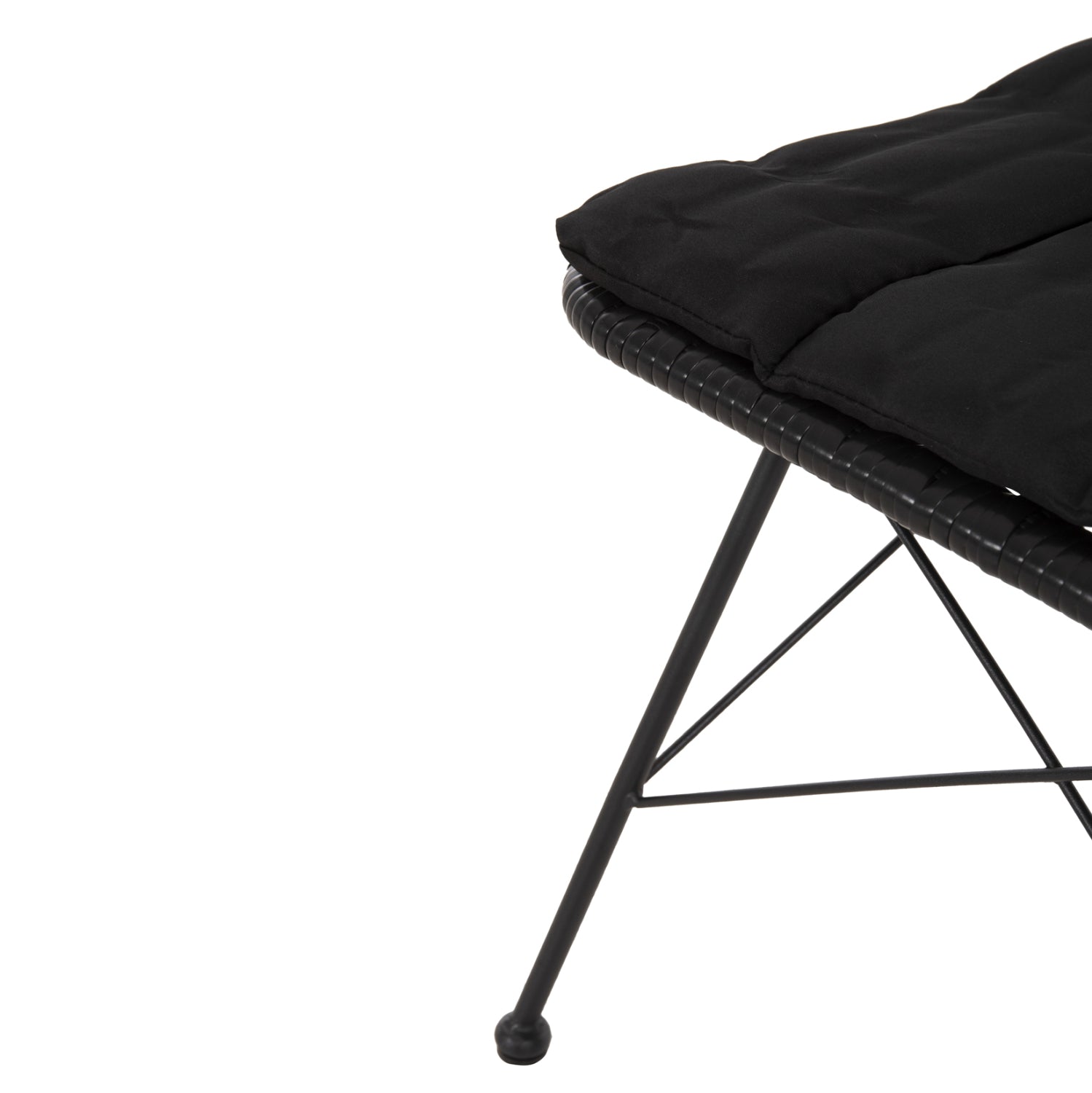 ΚΑΡΕΚΛΑ ΕΞ.ΧΩΡΟΥ ALLEGRA HM5453.12 ΜΕΤΑΛΛΟ-ΜΑΞΙΛΑΡΙ-WICKER ΜΑΥΡΟ 52x52x83,5Yεκ. - Pakobazaar