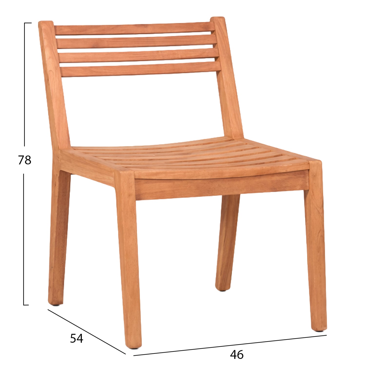 ΚΑΡΕΚΛΑ ΕΞΩΤ.ΧΩΡΟΥ PAVEL HM6615 ΞΥΛΟ TEAK--ΦΥΣΙΚΟ ΧΡΩΜΑ 46x54x78Υεκ. - Pakobazaar
