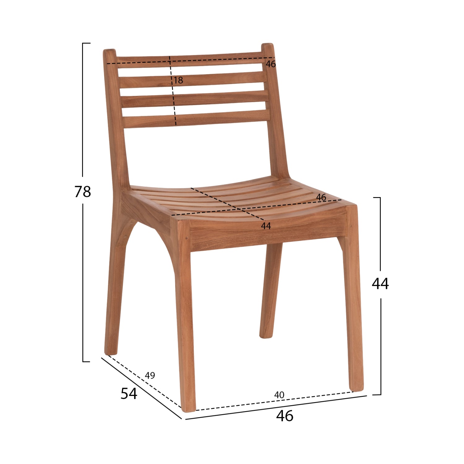 ΚΑΡΕΚΛΑ ΕΞΩΤ.ΧΩΡΟΥ PAVEL HM6615 ΞΥΛΟ TEAK--ΦΥΣΙΚΟ ΧΡΩΜΑ 46x54x78Υεκ. - Pakobazaar