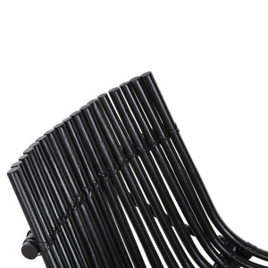 ΚΑΡΕΚΛΑ ΕΞΩΤ.ΧΩΡΟΥ CELLION HM9812.02 ΡΑΒΔΟΙ RATTAN ΣΕ ΜΑΥΡΟ ΧΡΩΜΑ 76x72x83Υεκ. - Pakobazaar