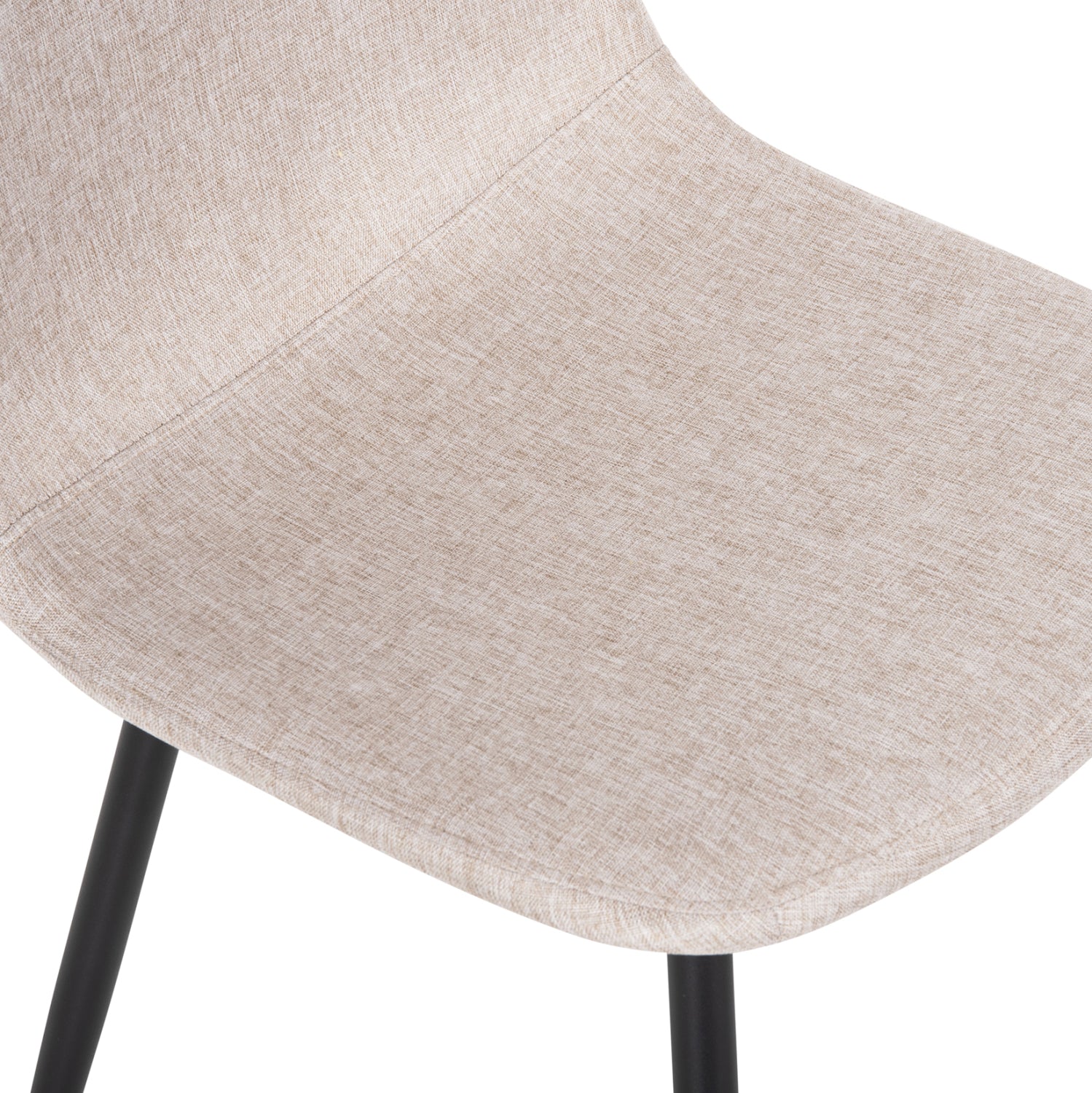 ΚΑΡΕΚΛΑ LEONARDO HM00100.27 ΥΦΑΣΜΑ ΜΠΕΖ & ΜΑΥΡΑ ΜΕΤΑΛ. ΠΟΔΙΑ 42x49,5x89Υεκ. - Pakobazaar