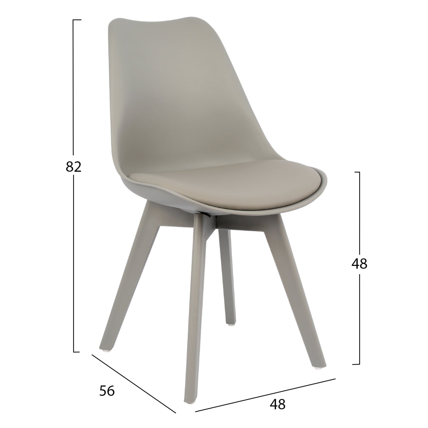 ΚΑΡΕΚΛΑ VEGAS HM0033.40 ΠΟΛΥΠΡΟΠΥΛΕΝΙΟΥ-PU-ΓΚΡΙ 48x56x82 εκ. - Pakobazaar