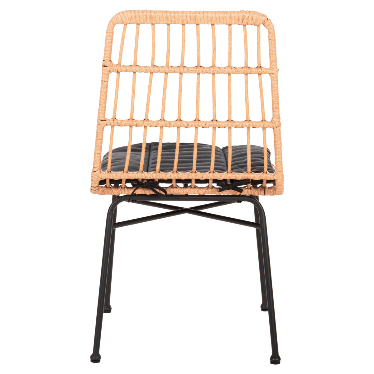 ΚΑΡΕΚΛΑ ALLEGRA HM5705.11 ΜΑΥΡΗ ΜΕΤΑΛΛΙΚΗ ΜΕ ΜΑΞΙΛΑΡΙ-WICKER ΜΠΕΖ 46,5x50x85Υεκ. - Pakobazaar