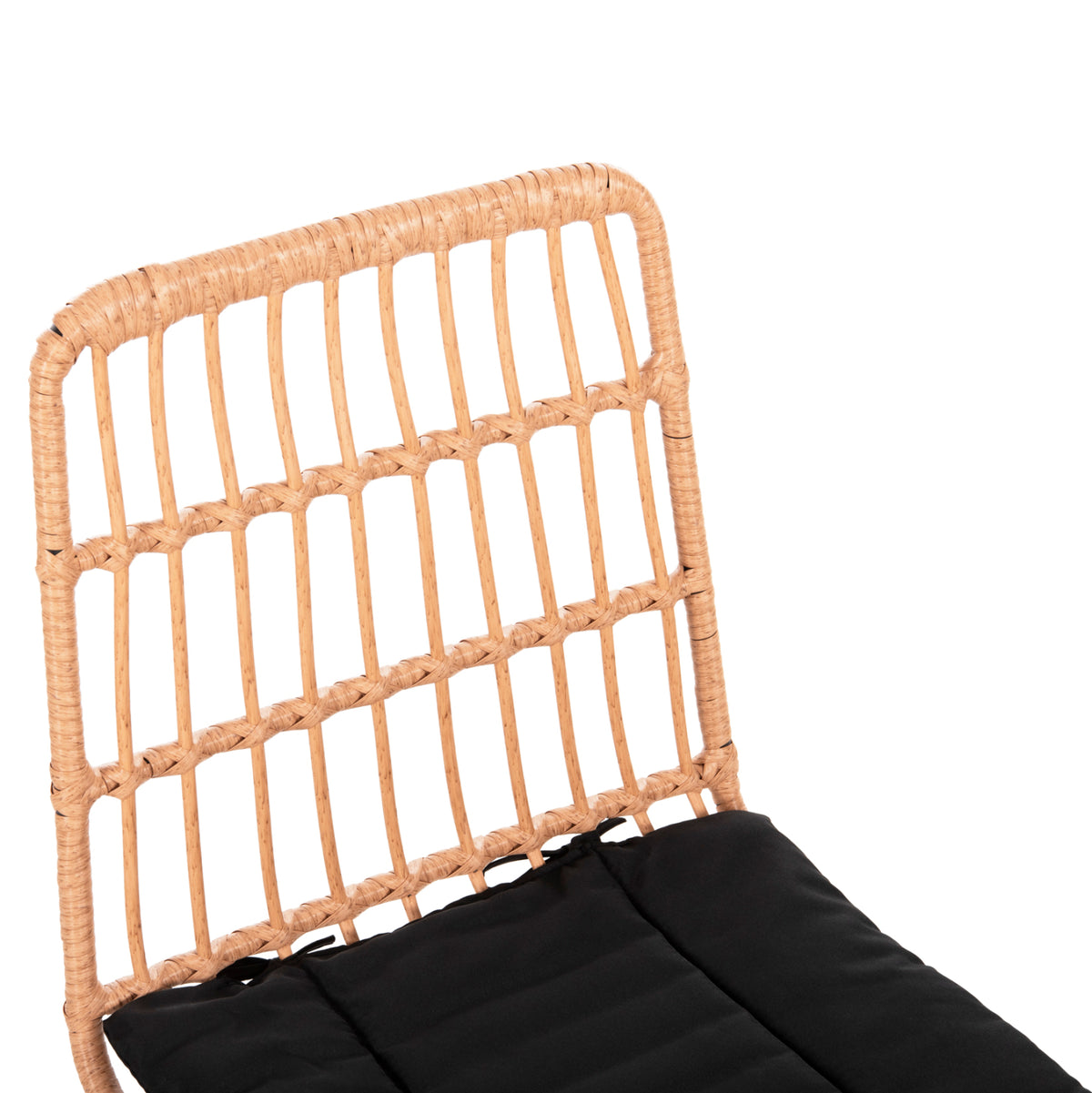 ΚΑΡΕΚΛΑ ALLEGRA HM5705.11 ΜΑΥΡΗ ΜΕΤΑΛΛΙΚΗ ΜΕ ΜΑΞΙΛΑΡΙ-WICKER ΜΠΕΖ 46,5x50x85Υεκ. - Pakobazaar