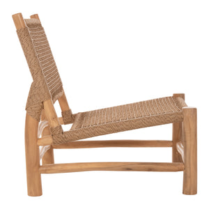ΚΑΡΕΚΛΑ LONDER HM5986 ΞΥΛΟ TEAK ΣΕ ΦΥΣΙΚΟ ΚΑΙ ΣΥΝΘΕΤΙΚΟ RATTAN 63x77x77Υεκ. - Pakobazaar