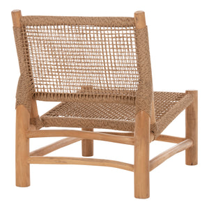 ΚΑΡΕΚΛΑ LONDER HM5986 ΞΥΛΟ TEAK ΣΕ ΦΥΣΙΚΟ ΚΑΙ ΣΥΝΘΕΤΙΚΟ RATTAN 63x77x77Υεκ. - Pakobazaar