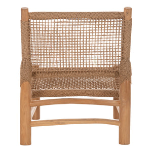 ΚΑΡΕΚΛΑ LONDER HM5986 ΞΥΛΟ TEAK ΣΕ ΦΥΣΙΚΟ ΚΑΙ ΣΥΝΘΕΤΙΚΟ RATTAN 63x77x77Υεκ. - Pakobazaar