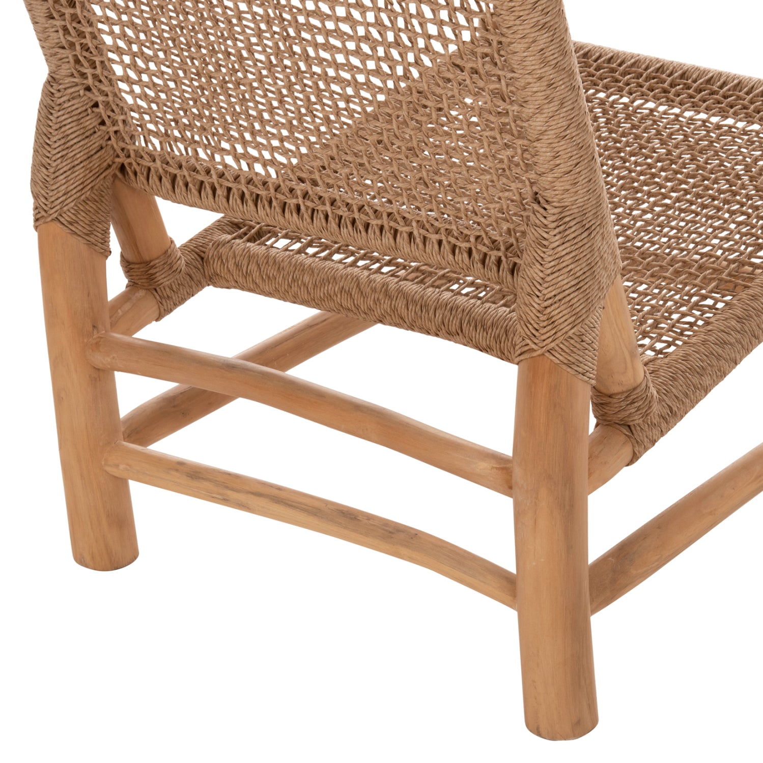 ΚΑΡΕΚΛΑ LONDER HM5986 ΞΥΛΟ TEAK ΣΕ ΦΥΣΙΚΟ ΚΑΙ ΣΥΝΘΕΤΙΚΟ RATTAN 63x77x77Υεκ. - Pakobazaar