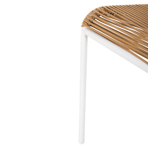 ΚΑΡΕΚΛΑ SUKI HM6053.01 ΜΕΤΑΛΛO ΛΕΥΚΟ KAI ΣΥΝΘ. RATTAN ΣΕ ΦΥΣΙΚΟ 54x62x80Υεκ - Pakobazaar