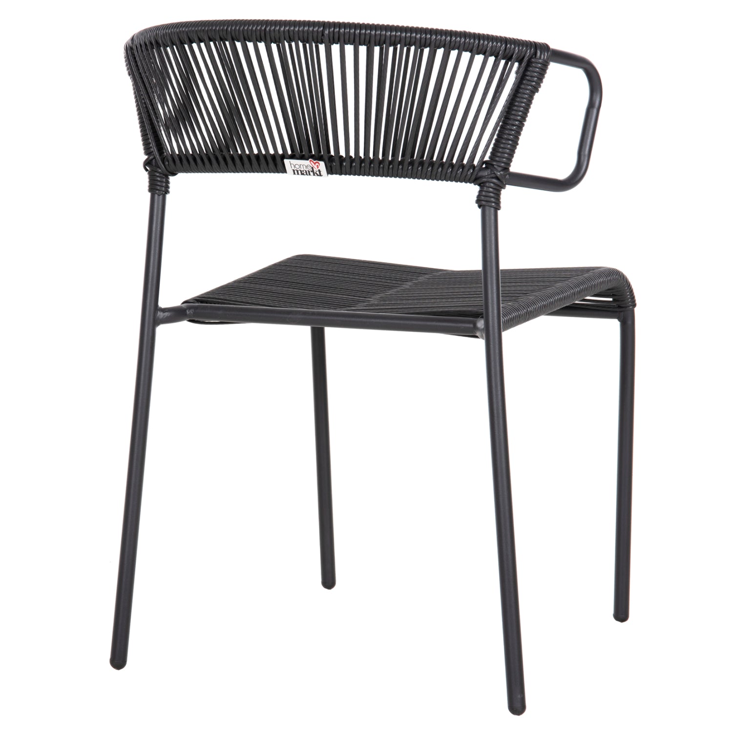 ΚΑΡΕΚΛΑ SUKI HM6053.02 ΜΕΤΑΛΛO KAI ΣΥΝΘΕΤΙΚΟ RATTAN ΣΕ ΜΑΥΡΟ 54x62x80Υεκ - Pakobazaar