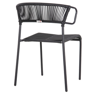 ΚΑΡΕΚΛΑ SUKI HM6053.02 ΜΕΤΑΛΛO KAI ΣΥΝΘΕΤΙΚΟ RATTAN ΣΕ ΜΑΥΡΟ 54x62x80Υεκ - Pakobazaar