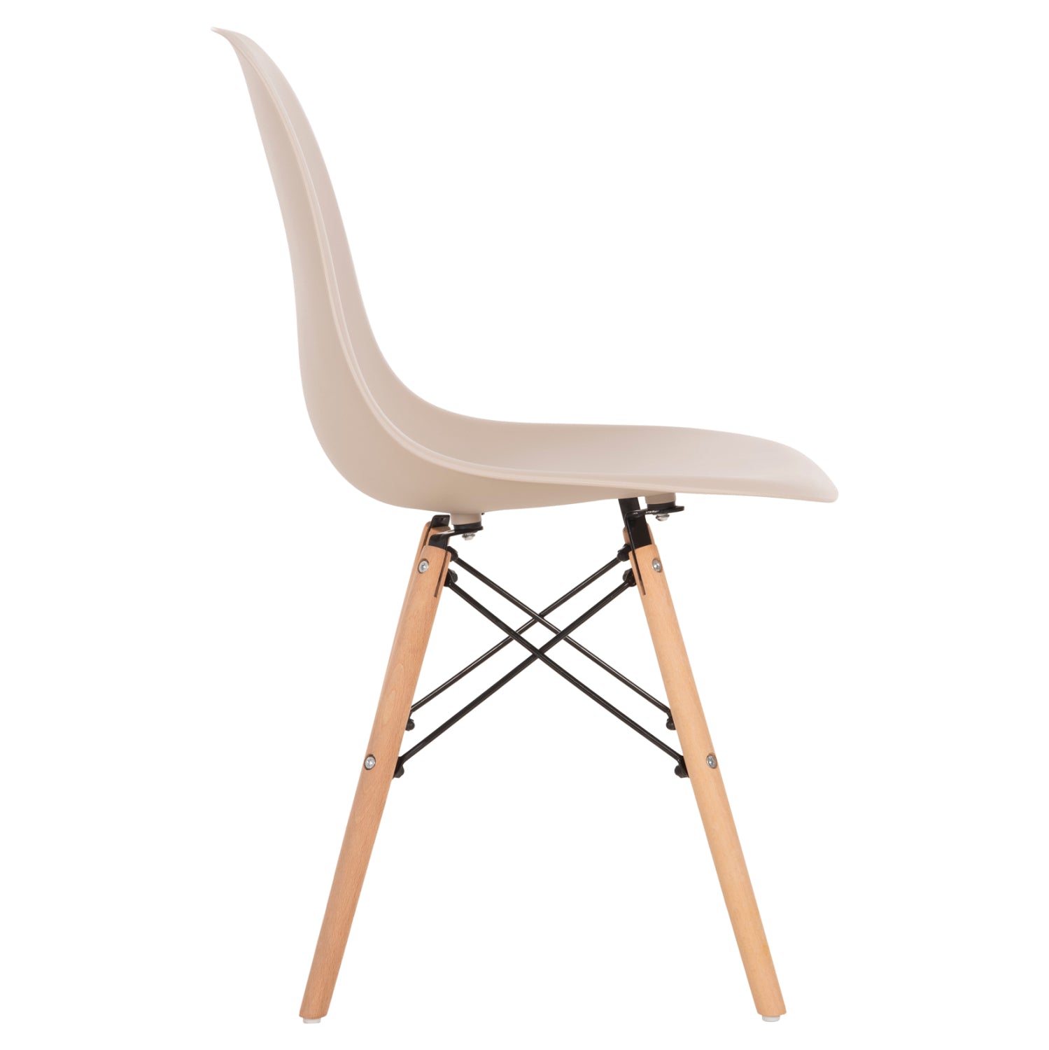 ΚΑΡΕΚΛΑ TWIST HM8460.25 ΜΕ ΞΥΛΙΝΑ ΠΟΔΙΑ ΚΑΙ ΚΑΘΙΣΜΑ PP-ΚΑΠΟΥΤΣΙΝΟ 46x50x82Υεκ. - Pakobazaar