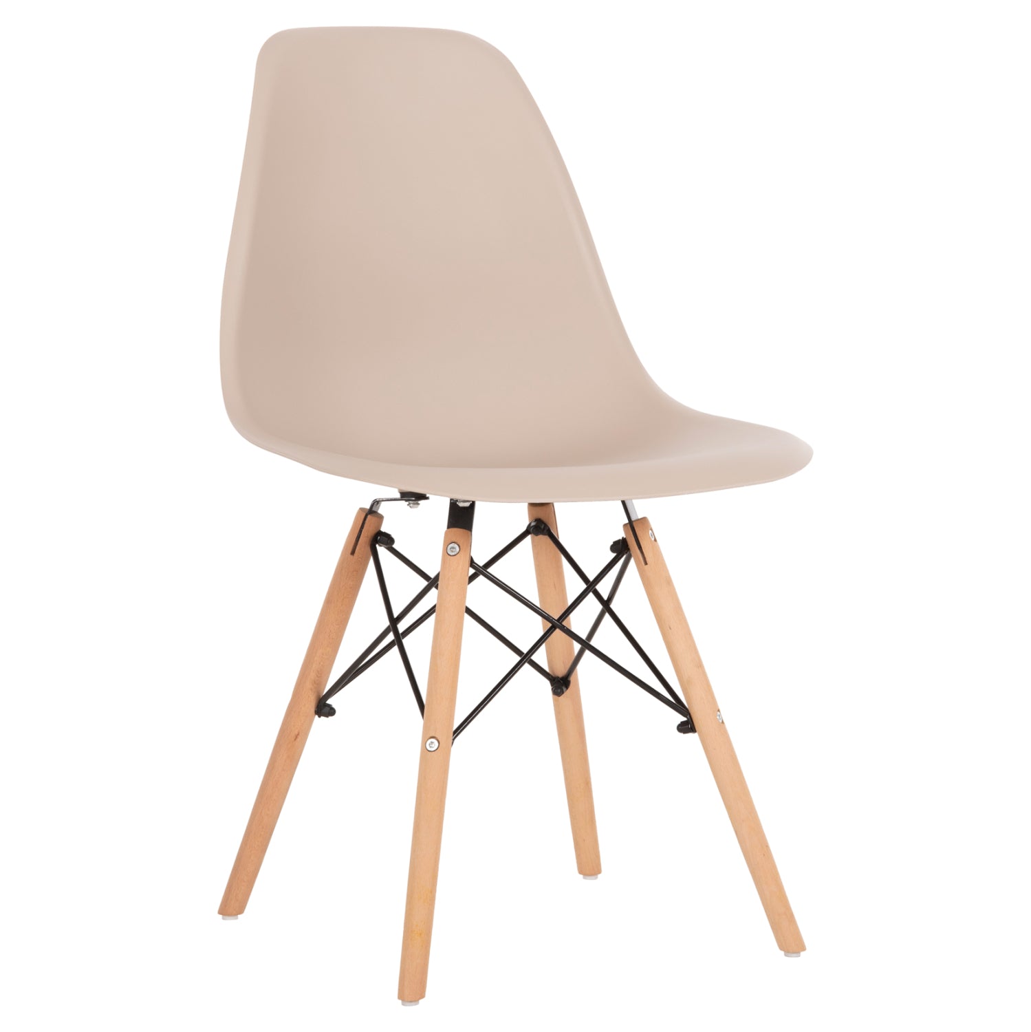 ΚΑΡΕΚΛΑ TWIST HM8460.25 ΜΕ ΞΥΛΙΝΑ ΠΟΔΙΑ ΚΑΙ ΚΑΘΙΣΜΑ PP-ΚΑΠΟΥΤΣΙΝΟ 46x50x82Υεκ. - Pakobazaar