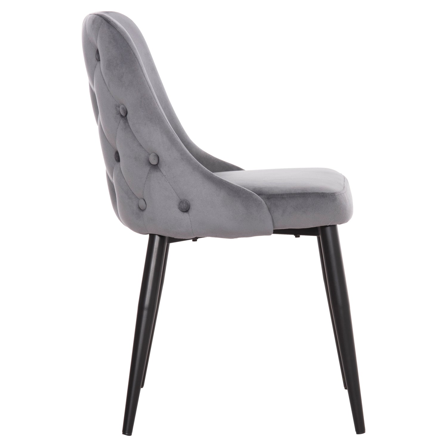ΚΑΡΕΚΛΑ SERENITY HM8527.11 ΒΕΛΟΥΔΟ ΓΚΡΙ ΜΕ ΜΑΥΡΑ ΜΕΤΑΛΛΙΚΑ ΠΟΔΙΑ 51x54x83,5Υεκ. - Pakobazaar