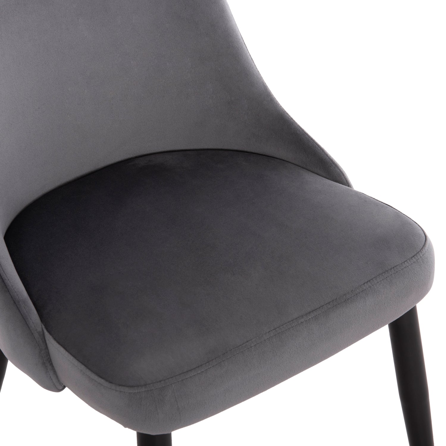 ΚΑΡΕΚΛΑ SERENITY HM8527.11 ΒΕΛΟΥΔΟ ΓΚΡΙ ΜΕ ΜΑΥΡΑ ΜΕΤΑΛΛΙΚΑ ΠΟΔΙΑ 51x54x83,5Υεκ. - Pakobazaar