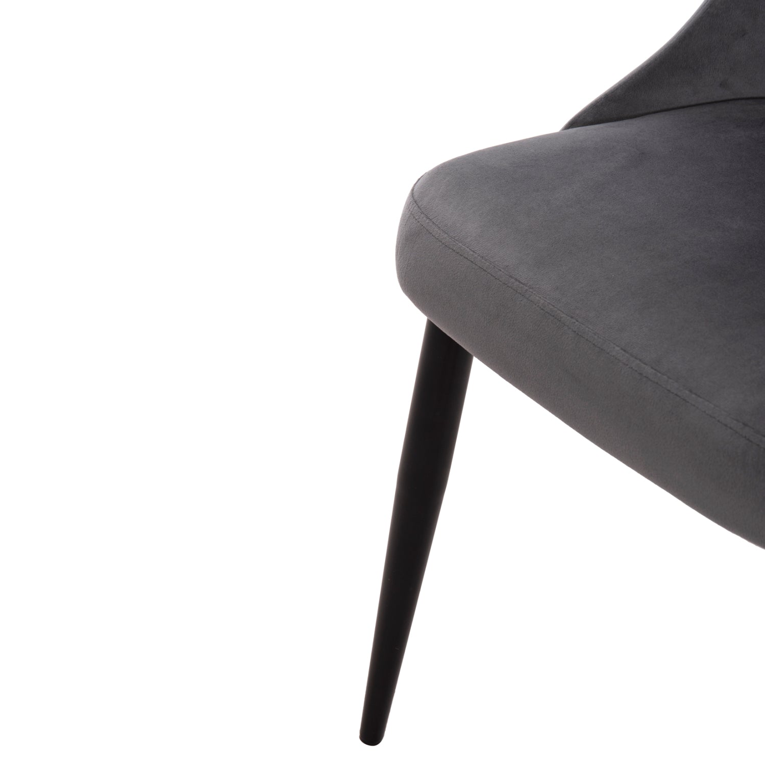ΚΑΡΕΚΛΑ SERENITY HM8527.11 ΒΕΛΟΥΔΟ ΓΚΡΙ ΜΕ ΜΑΥΡΑ ΜΕΤΑΛΛΙΚΑ ΠΟΔΙΑ 51x54x83,5Υεκ. - Pakobazaar