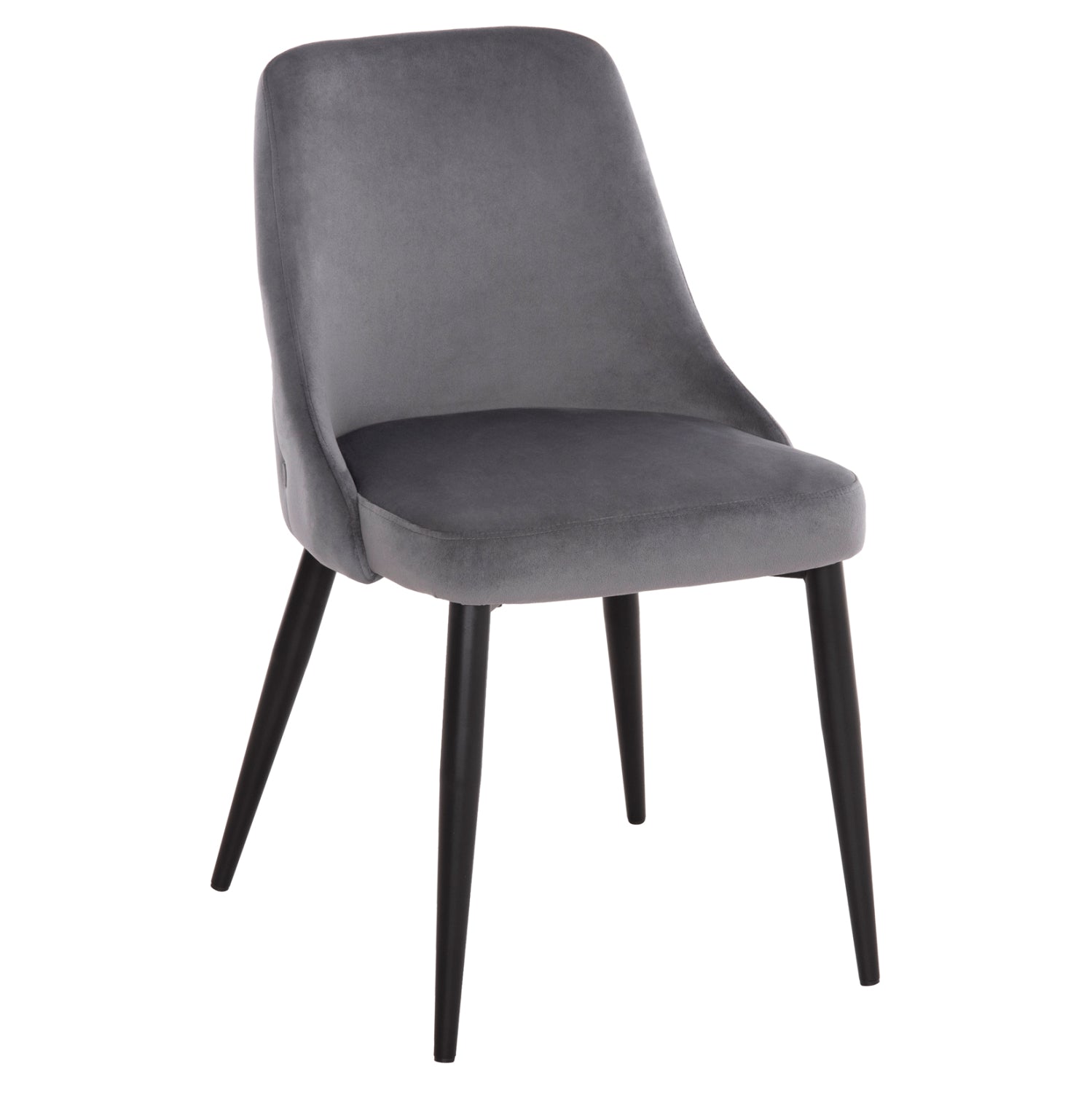 ΚΑΡΕΚΛΑ SERENITY HM8527.11 ΒΕΛΟΥΔΟ ΓΚΡΙ ΜΕ ΜΑΥΡΑ ΜΕΤΑΛΛΙΚΑ ΠΟΔΙΑ 51x54x83,5Υεκ. - Pakobazaar