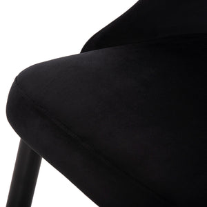 ΚΑΡΕΚΛΑ SERENITY HM8527.14 ΒΕΛΟΥΔΟ ΜΑΥΡΟ ΜΕ ΜΑΥΡΑ ΜΕΤΑΛΛΙΚΑ ΠΟΔΙΑ 51x54x83,5Υεκ. - Pakobazaar