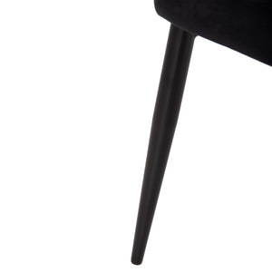 ΚΑΡΕΚΛΑ SERENITY HM8527.14 ΒΕΛΟΥΔΟ ΜΑΥΡΟ ΜΕ ΜΑΥΡΑ ΜΕΤΑΛΛΙΚΑ ΠΟΔΙΑ 51x54x83,5Υεκ. - Pakobazaar