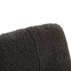 ΚΑΡΕΚΛΑ SHELLY HM8590.01 ΓΚΡΙ TEDDY ΥΦΑΣΜΑ ME ΜΕΤΑΛΛΙΚΑ ΜΑΥΡΑ ΠΟΔΙΑ 48x64x87Yεκ. - Pakobazaar