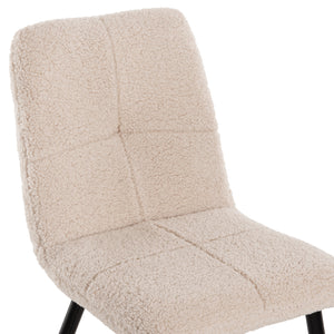 ΚΑΡΕΚΛΑ SHELLY HM8590.02 ΛΕΥΚΟ TEDDY ΥΦΑΣΜΑ ME ΜΕΤΑΛΛΙΚΑ ΜΑΥΡΑ ΠΟΔΙΑ 48x64x87Yεκ. - Pakobazaar