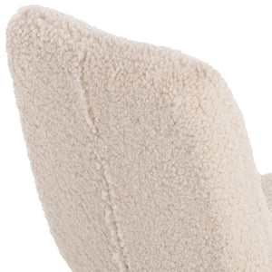 ΚΑΡΕΚΛΑ SHELLY HM8590.02 ΛΕΥΚΟ TEDDY ΥΦΑΣΜΑ ME ΜΕΤΑΛΛΙΚΑ ΜΑΥΡΑ ΠΟΔΙΑ 48x64x87Yεκ. - Pakobazaar