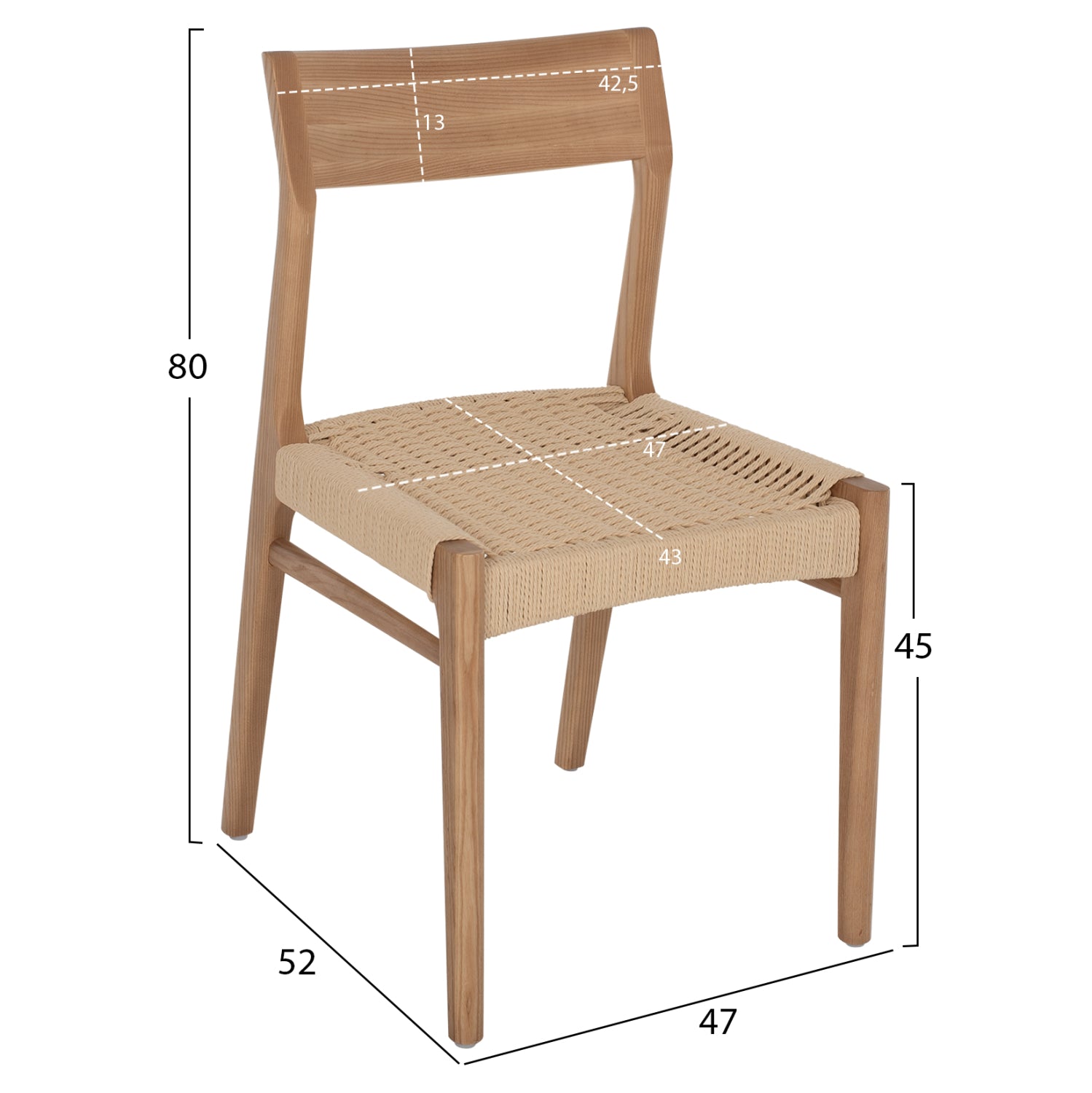 ΚΑΡΕΚΛΑ PONTUS HM9322.11 RUBBERWOOD ΜΕ ΚΑΘΙΣΜΑ ΣΧΟΙΝΙ- ΦΥΣΙΚΟ 47X52X80Υεκ. - Pakobazaar