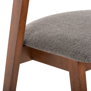 ΚΑΡΕΚΛΑ RIDER HM9734.01 RUBBERWOOD ΣΕ ΚΑΡΥΔΙ-ΥΦΑΣΜΑ ΓΚΡΙ 59x59x83Yεκ. - Pakobazaar