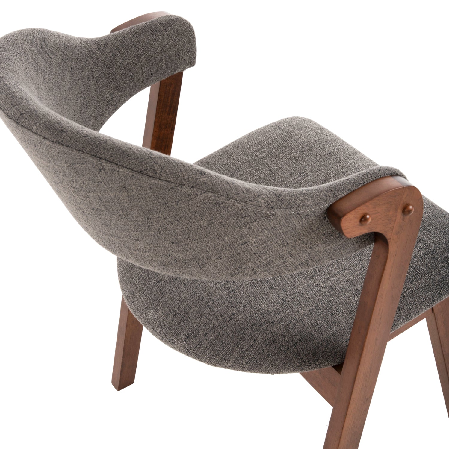 ΚΑΡΕΚΛΑ RIDER HM9734.01 RUBBERWOOD ΣΕ ΚΑΡΥΔΙ-ΥΦΑΣΜΑ ΓΚΡΙ 59x59x83Yεκ. - Pakobazaar