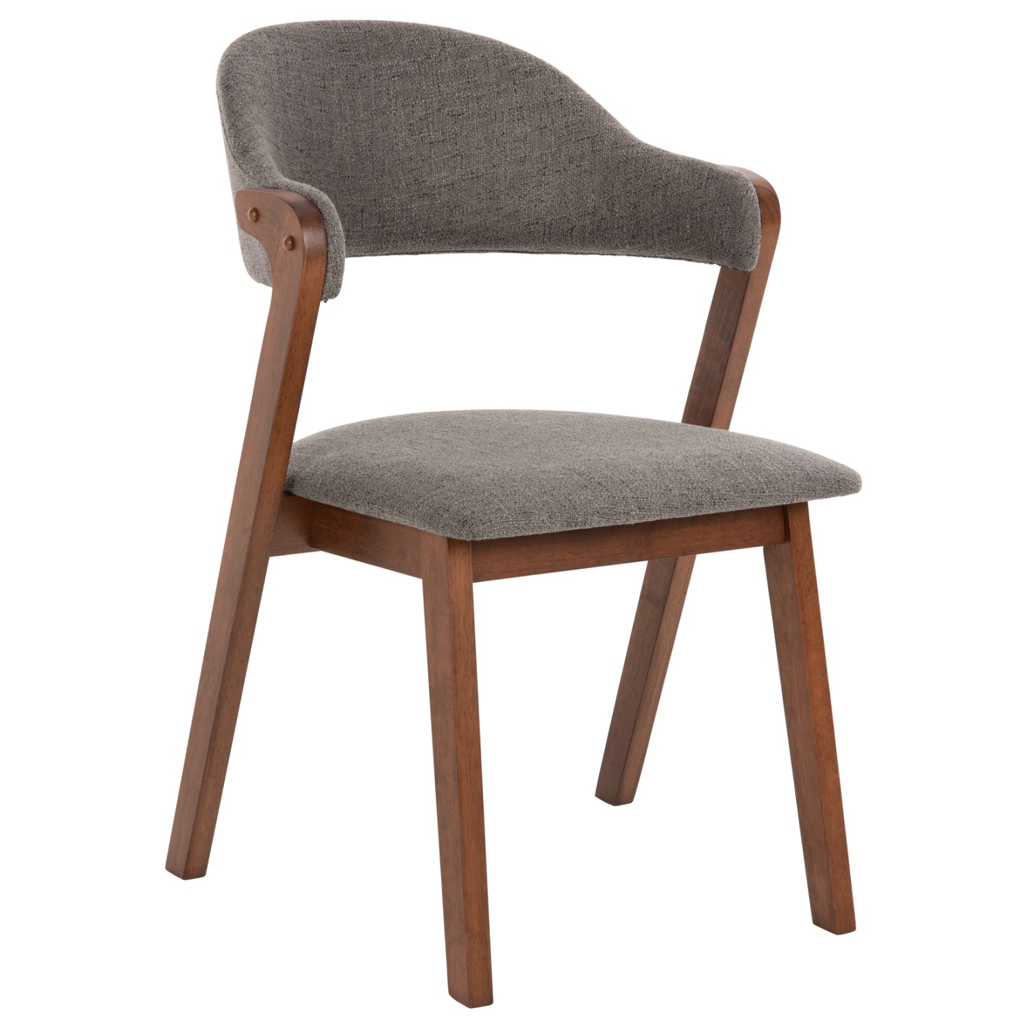 ΚΑΡΕΚΛΑ RIDER HM9734.01 RUBBERWOOD ΣΕ ΚΑΡΥΔΙ-ΥΦΑΣΜΑ ΓΚΡΙ 59x59x83Yεκ. - Pakobazaar