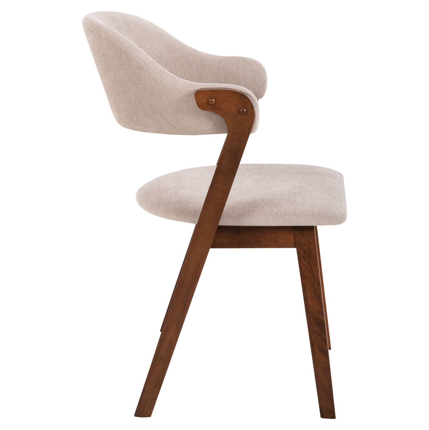 ΚΑΡΕΚΛΑ RIDER HM9734.02 RUBBERWOOD ΣΕ ΚΑΡΥΔΙ-ΥΦΑΣΜΑ ΕΚΡΟΥ 59x59x83Yεκ. - Pakobazaar