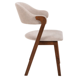 ΚΑΡΕΚΛΑ RIDER HM9734.02 RUBBERWOOD ΣΕ ΚΑΡΥΔΙ-ΥΦΑΣΜΑ ΕΚΡΟΥ 59x59x83Yεκ. - Pakobazaar