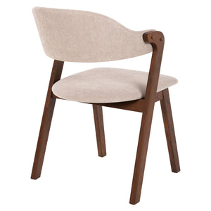 ΚΑΡΕΚΛΑ RIDER HM9734.02 RUBBERWOOD ΣΕ ΚΑΡΥΔΙ-ΥΦΑΣΜΑ ΕΚΡΟΥ 59x59x83Yεκ. - Pakobazaar